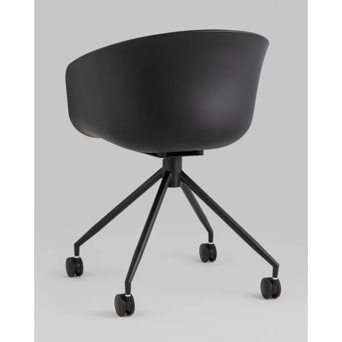 Кресло офисное LIBRA рогожка черный Stool Group УТ000038152 от ImperiumLoft