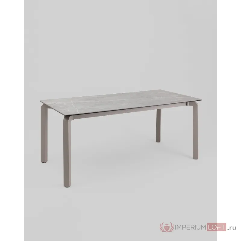 Стол обеденный Varden раскладной 180-240х90 см керамика серый Stool Group УТ000039917 от ImperiumLoft