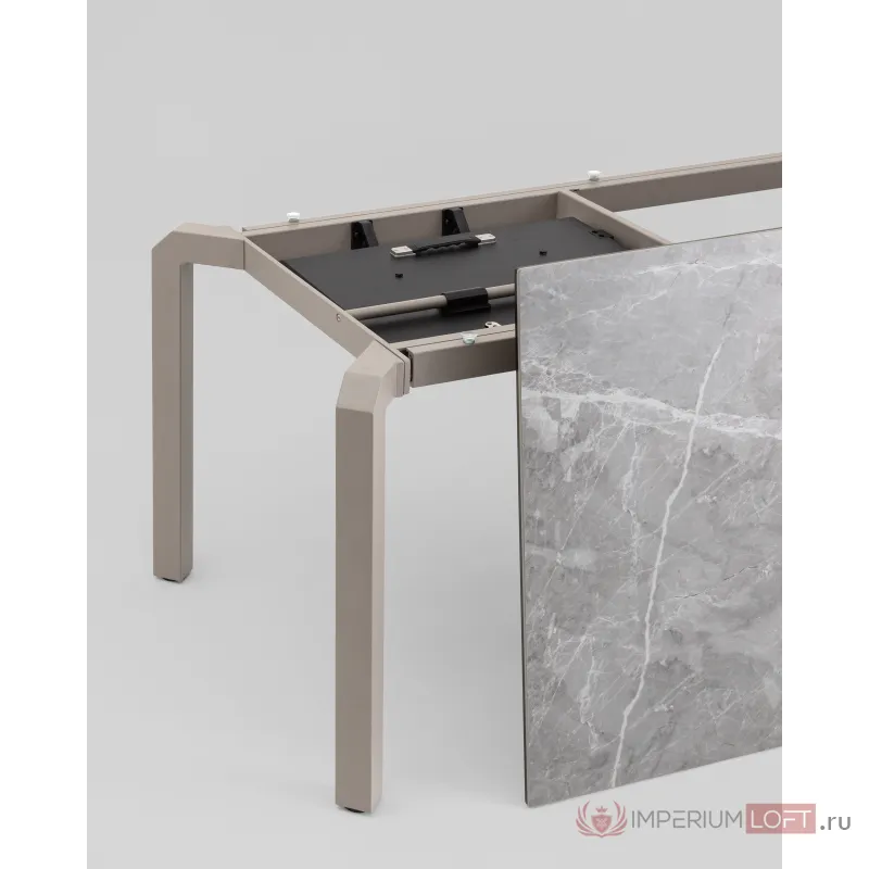 Стол обеденный Varden раскладной 180-240х90 см керамика серый Stool Group УТ000039917 от ImperiumLoft