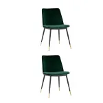 Стул Мелисса велюр зеленый 2 шт Stool Group УТ000037476