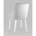 Стул Диана велюр серебристый ножки белые 4 шт Stool Group УТ000037411