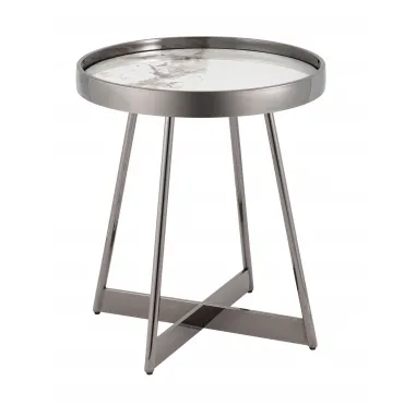 Журнальный столик Гера 50*50 см белая керамика Stool Group УТ000039406