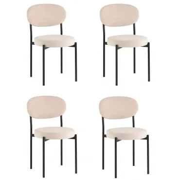 Стул Бриф SN велюр бежевый, 4шт./уп. Stool Group УТ000039520