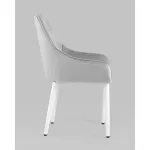 Стул Диана велюр серебристый ножки белые 4 шт Stool Group УТ000037411