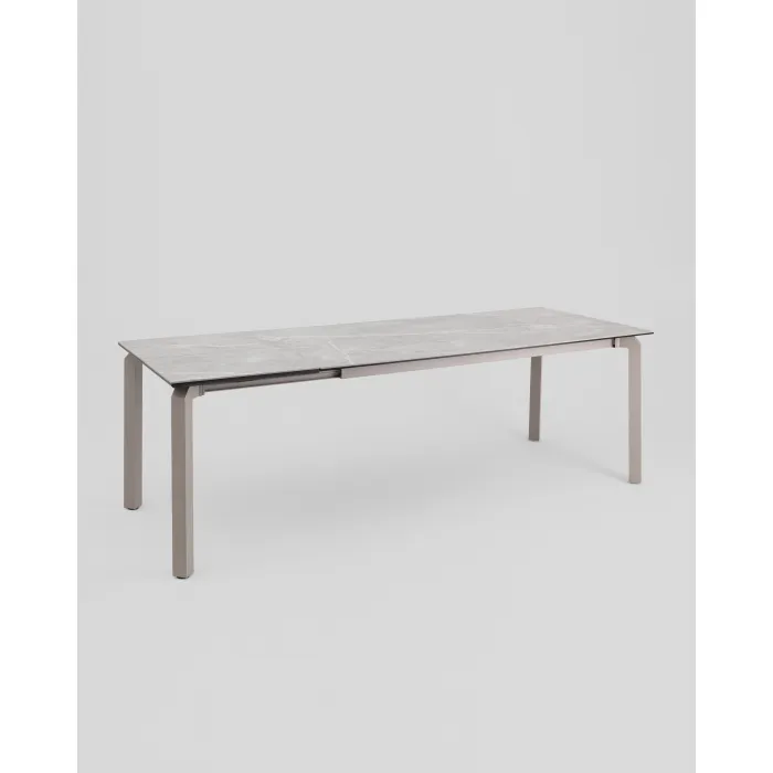 Стол обеденный Varden раскладной 180-240х90 см керамика серый Stool Group УТ000039917 от ImperiumLoft