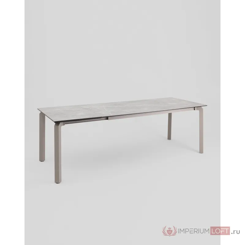 Стол обеденный Varden раскладной 180-240х90 см керамика серый Stool Group УТ000039917 от ImperiumLoft
