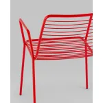 Стул с подлокотниками Дели металл красный Stool Group УТ000039268