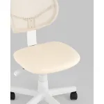 Кресло компьютерное детское ЛОЛО бежевый пластик белый Stool Group УТ000039090