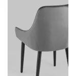 Стул Диана велюр серый 4 шт Stool Group УТ000037413 от ImperiumLoft