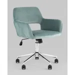 Кресло офисное ROSS велюр серо-зеленый Stool Group УТ000039077 от ImperiumLoft