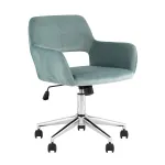 Кресло офисное ROSS велюр серо-зеленый Stool Group УТ000039077 от ImperiumLoft