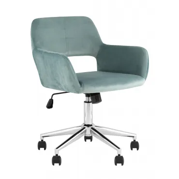 Кресло офисное ROSS велюр серо-зеленый Stool Group УТ000039077