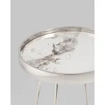 Журнальный столик Гера 50*50 см сталь серебро Stool Group УТ000039404