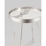 Журнальный столик Гера 50*50 см сталь серебро Stool Group УТ000039404