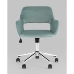 Кресло офисное ROSS велюр серо-зеленый Stool Group УТ000039077 от ImperiumLoft