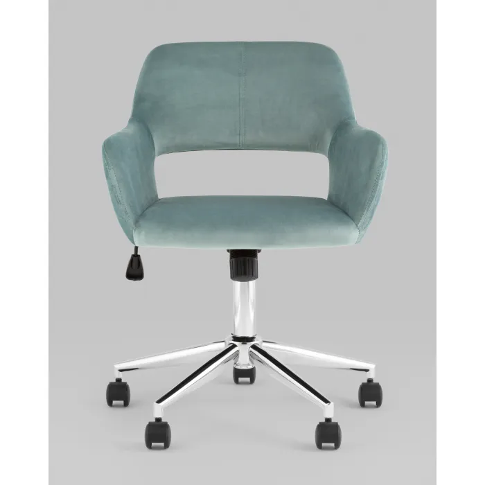 Кресло офисное ROSS велюр серо-зеленый Stool Group УТ000039077 от ImperiumLoft