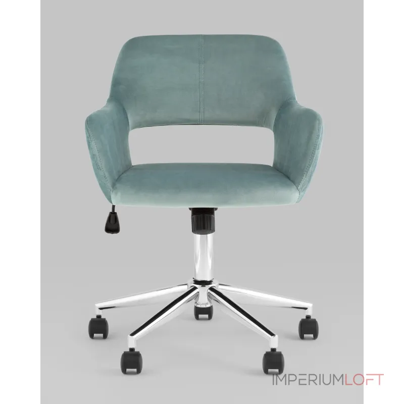 Кресло офисное ROSS велюр серо-зеленый Stool Group УТ000039077 Кресло офисное ROSS велюр серо-зеленый Stool Group УТ000039077
