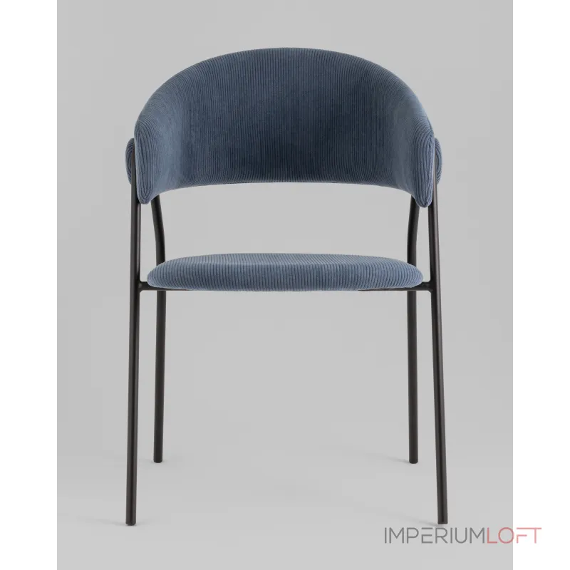Стул Колин NEW вельвет пыльно-синий Stool Group УТ000038996