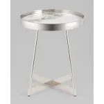 Журнальный столик Гера 50*50 см сталь серебро Stool Group УТ000039404