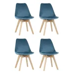 Стул FRANKFURT велюр синий 4 шт. Stool Group УТ000036622