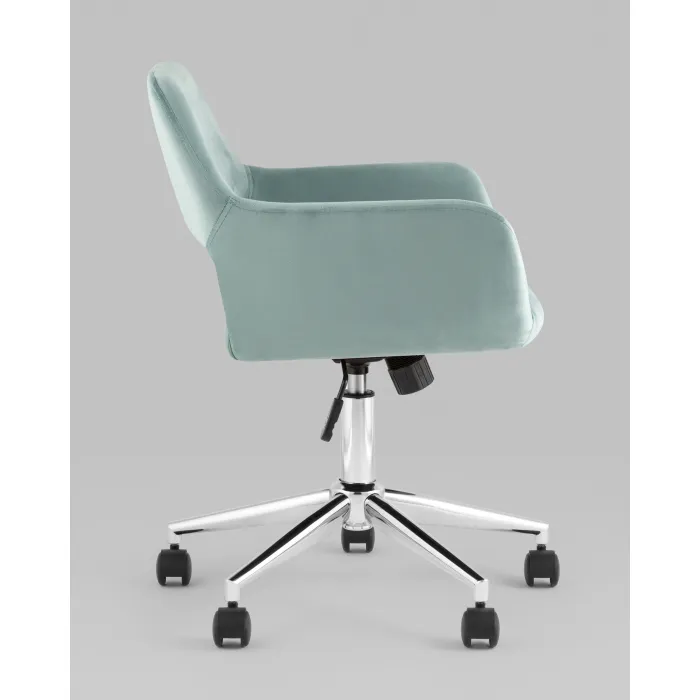 Кресло офисное ROSS велюр серо-зеленый Stool Group УТ000039077 от ImperiumLoft