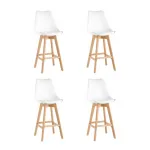 Стул барный FRANKFURT белый 4 шт Stool Group УТ000038332