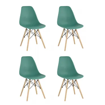 Стул Eames Style DSW серо-зеленый x4 (разборный каркас) Stool Group УТ000037609