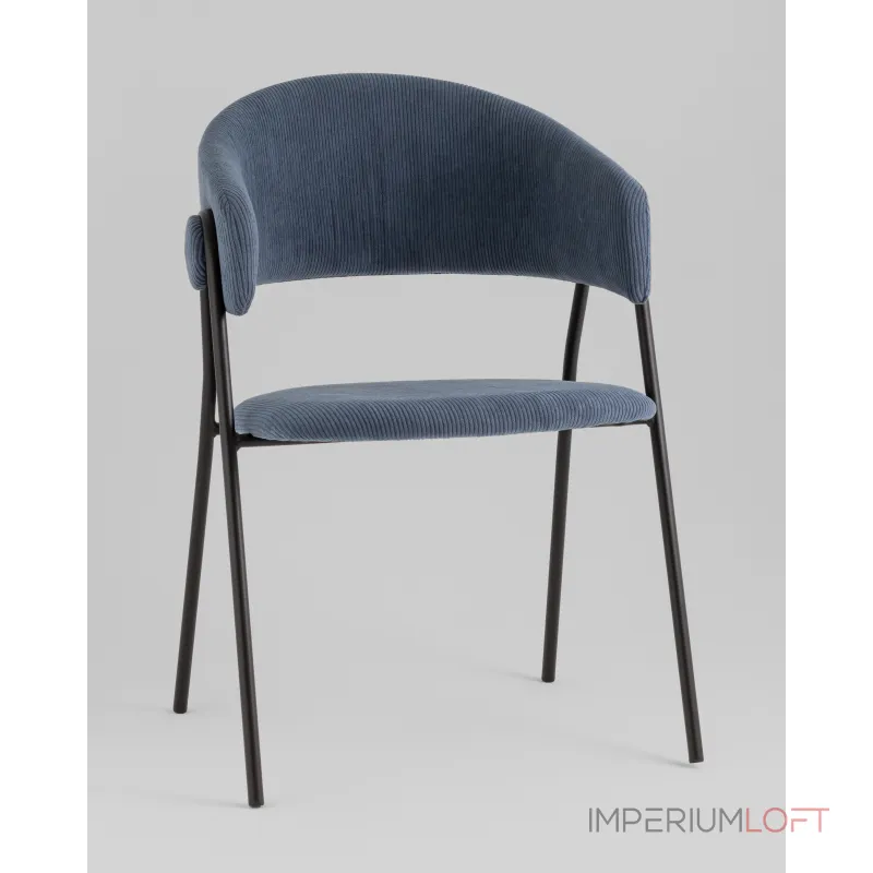 Стул Колин NEW вельвет пыльно-синий Stool Group УТ000038996