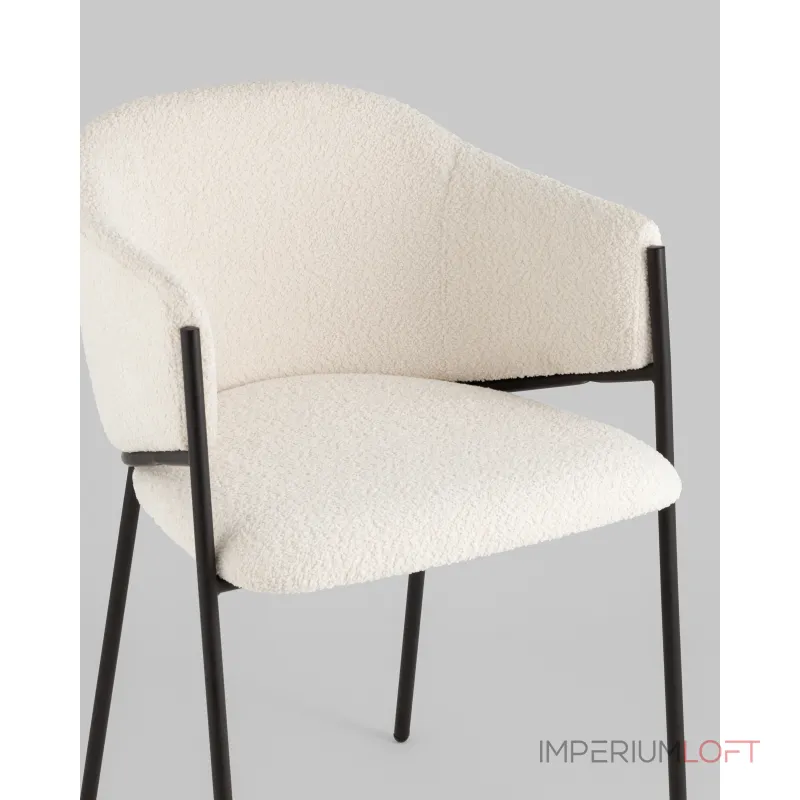 Стул Brace букле белый Stool Group УТ000039131 Стул Brace букле белый Stool Group УТ000039131