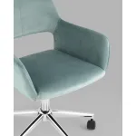 Кресло офисное ROSS велюр серо-зеленый Stool Group УТ000039077 от ImperiumLoft