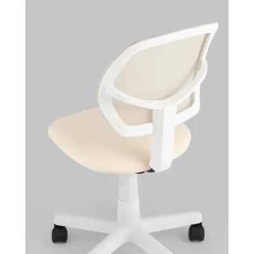 Кресло компьютерное детское ЛОЛО бежевый пластик белый Stool Group УТ000039090 от ImperiumLoft
