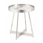 Журнальный столик Гера 50*50 см сталь серебро Stool Group УТ000039404