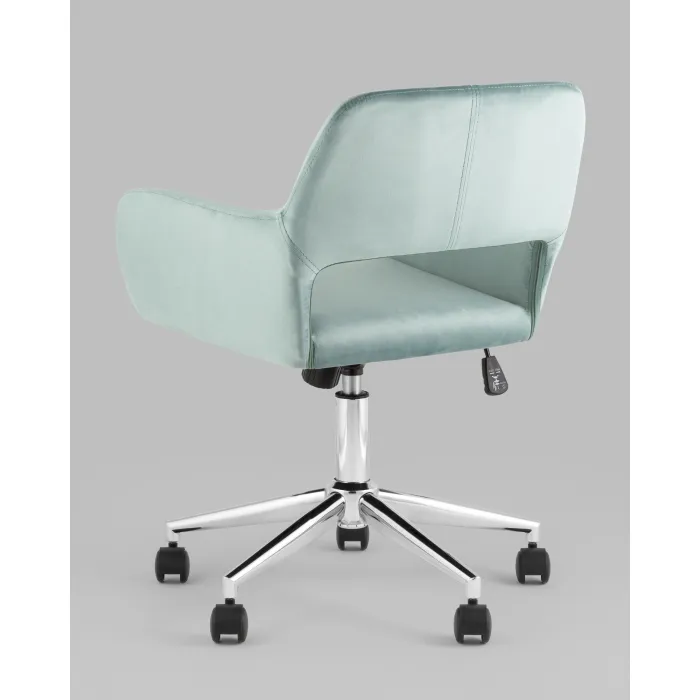 Кресло офисное ROSS велюр серо-зеленый Stool Group УТ000039077 от ImperiumLoft