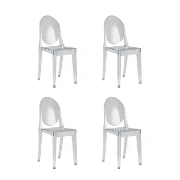 Стул Victoria Ghost NEW прозрачный 4 шт. Stool Group УТ000037301