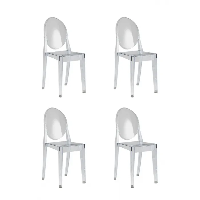 Стул Victoria Ghost NEW прозрачный 4 шт. Stool Group УТ000037301 от ImperiumLoft