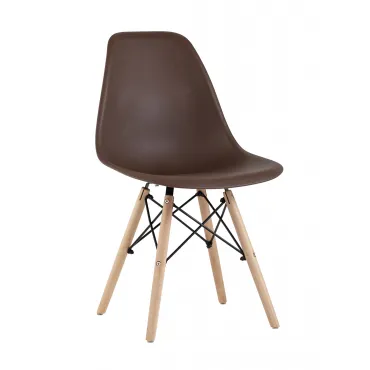 Стул Eames Style DSW коричневый (разборный каркас) Stool Group УТ000037592