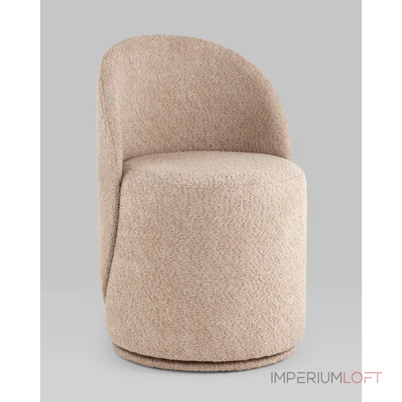 Пуф Loreen вращающийся букле капучино Stool Group УТ000039105