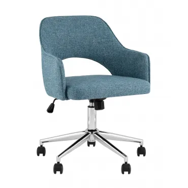 Кресло офисное Кларк рогожка синий Stool Group УТ000039441