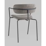 Стул Дженни букле темно-серый каркас антрацитово-серый муар Stool Group УТ000039184 от ImperiumLoft Стул Дженни букле темно-серый каркас антрацитово-серый муар Stool Group УТ000039184 от ImperiumLoft