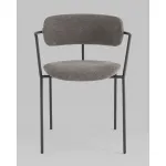 Стул Дженни букле темно-серый каркас антрацитово-серый муар Stool Group УТ000039184 от ImperiumLoft Стул Дженни букле темно-серый каркас антрацитово-серый муар Stool Group УТ000039184 от ImperiumLoft