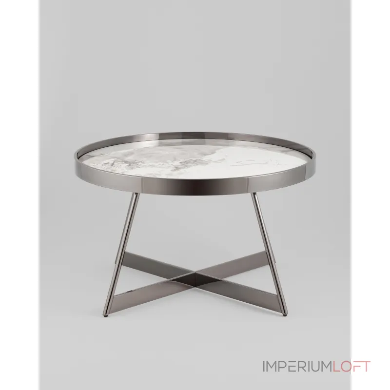 Журнальный столик Гера 80*80 см сталь тёмный хром Stool Group УТ000039405