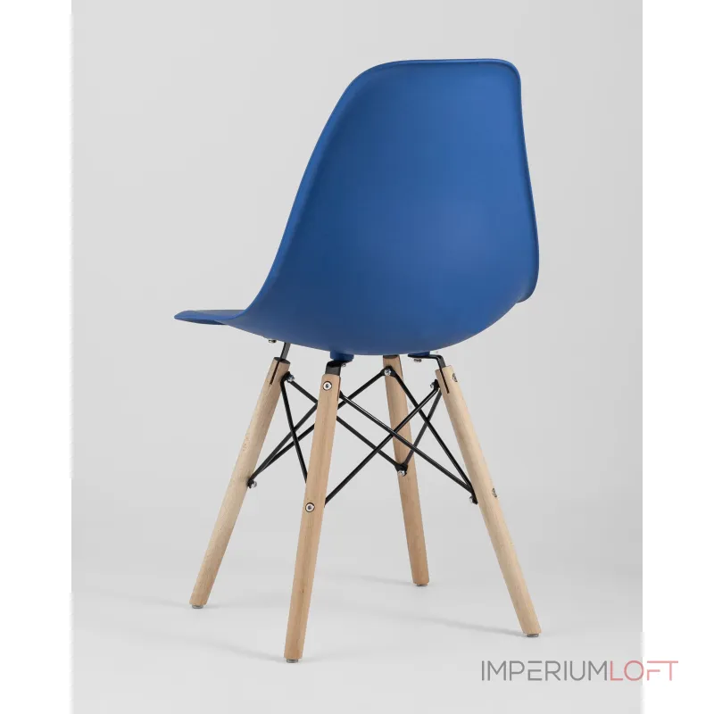 Стул Eames Style DSW синий (разборный каркас) Stool Group УТ000037596