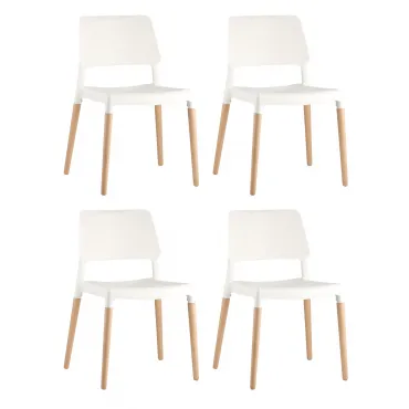 Стул BISTRO белый 4 шт. Stool Group УТ000037211