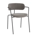 Стул Дженни букле темно-серый каркас антрацитово-серый муар Stool Group УТ000039184 от ImperiumLoft Стул Дженни букле темно-серый каркас антрацитово-серый муар Stool Group УТ000039184 от ImperiumLoft