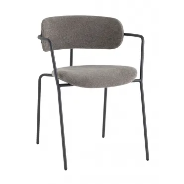 Стул Дженни букле темно-серый каркас антрацитово-серый муар Stool Group УТ000039184
