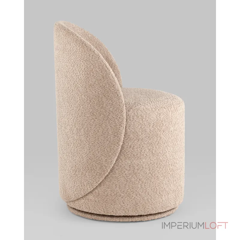 Пуф Loreen вращающийся букле капучино Stool Group УТ000039105