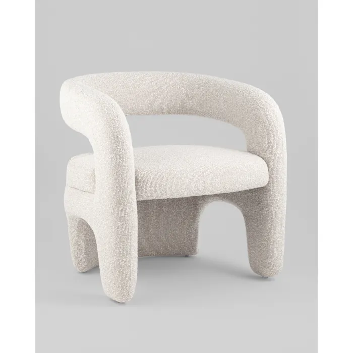 Кресло лаунж Bones жемчужный Stool Group УТ000038993 от ImperiumLoft