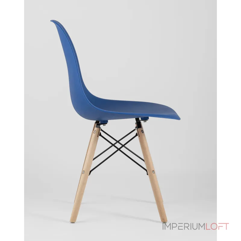 Стул Eames Style DSW синий (разборный каркас) Stool Group УТ000037596
