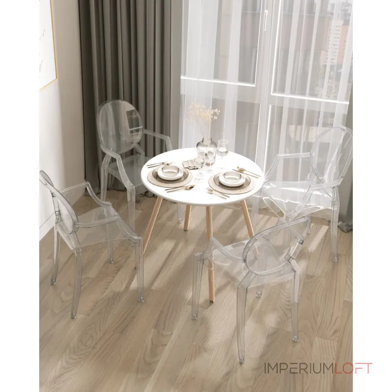 Стол Oslo Round WT New белый Stool Group УТ000038928