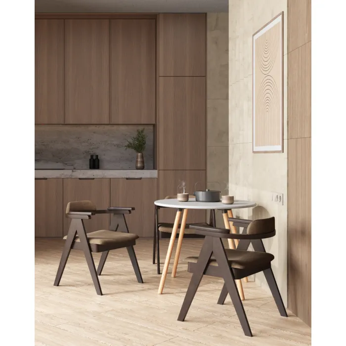 Стол Oslo Round WT New белый Stool Group УТ000038928 от ImperiumLoft
